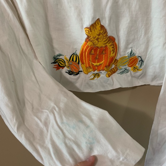 Pumpkin Kitty Vintage Fall Long Sleeve - Picture 6 of 8